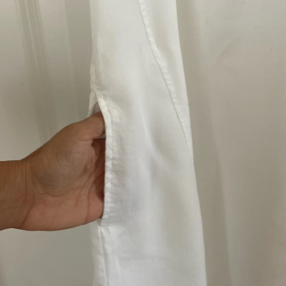 CLOTH & STONE Bright White Tencel Sleeveless Dress